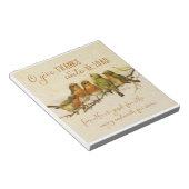 O Danke an den Herrn Notizblock (angewinkelt)