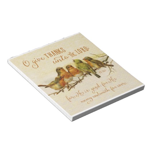 O Danke an den Herrn Notizblock (angewinkelt)