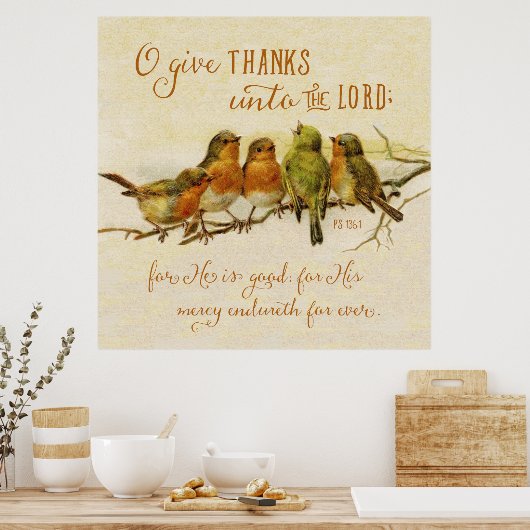 O Danke an den Herrn Poster (Küche)