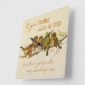 O Danke an den Herrn Quadratische Wanduhr (Winkel)