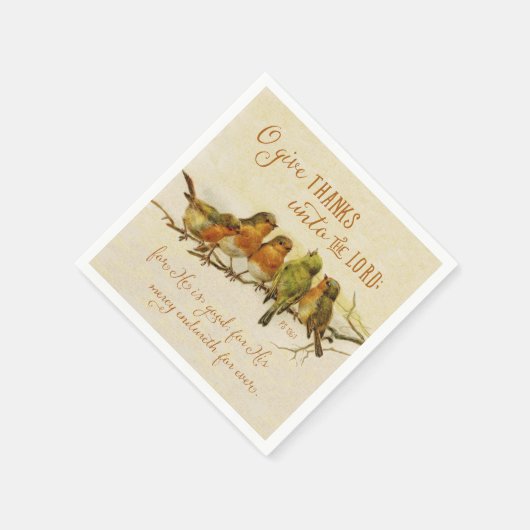 O Danke an den Herrn Serviette (Ecke)