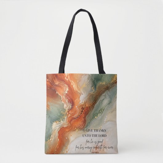 O DANKET DEM HERRN |Erntedankgeschenk Tasche (Vorderseite)