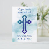 O dankt dem Herrn Dankeskarte (Stehend Vorderseite)