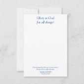 O dankt dem Herrn Dankeskarte (Rückseite)