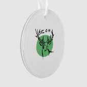O Dear O Dear Green Minimal ModernAcrylic Ornament (Vorderseite)