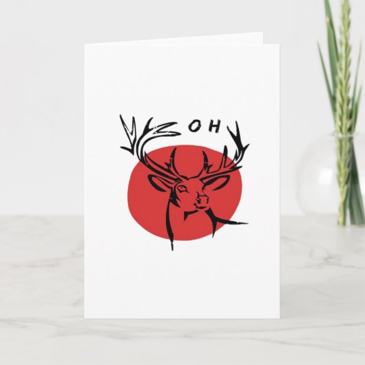 O Dear O Dear Red Retro Classic Design Karte (Vorderseite)