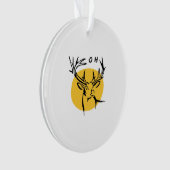 O Dear O Dear Yellow Artistic Style Ornament (Vorderseite)