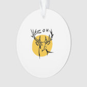 O Dear O Dear Yellow Artistic Style Ornament (Vorderseite)