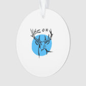 O Dear Oh Dear Blue Whimsical Aesthetic Ornament (Vorderseite)