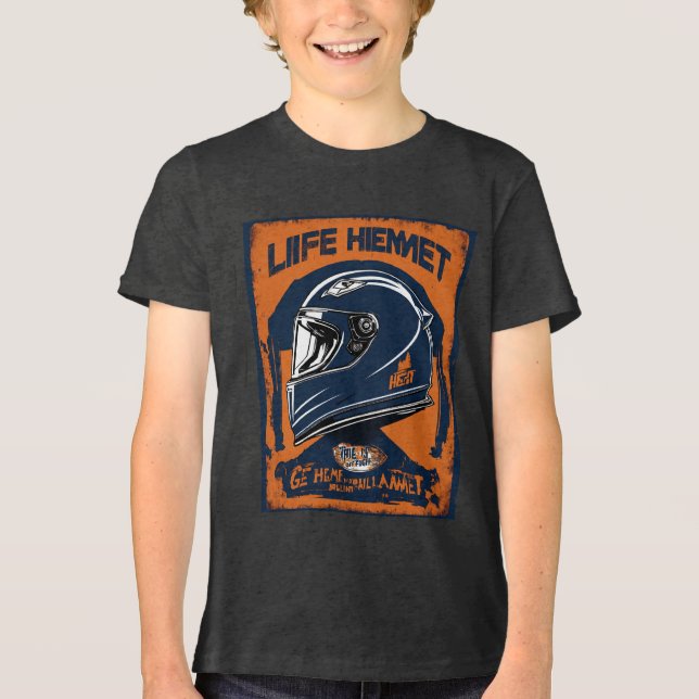 O design do capacete será simples e atraente Tri-Blend shirt (Vorderseite)