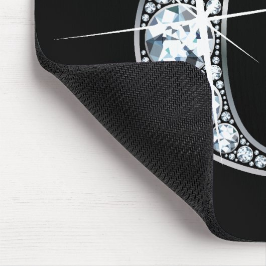 "O" Diamond Bling Mousepad (Ecke)