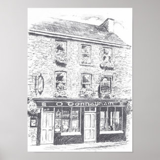 O Donnabhains irisches Bar Poster
