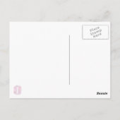 O - Dreiecke mit niedrigem Poly - neutralrosa, Lil Postkarte (Rückseite)