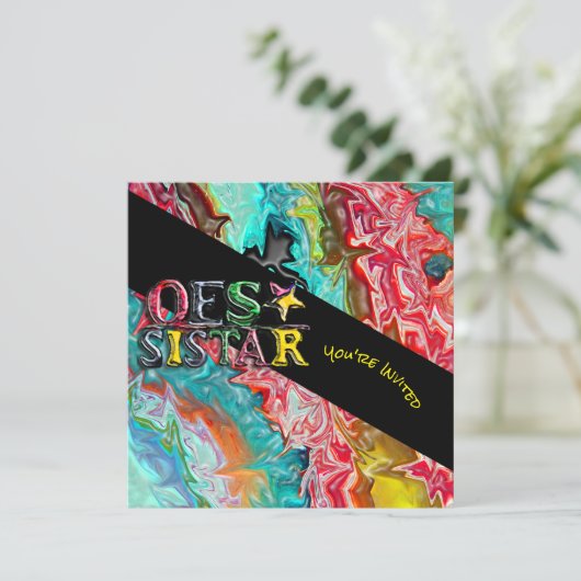 O.E.S. SISTAR EINLADUNG (Stehend Vorderseite)