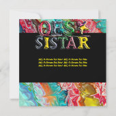 O.E.S. SISTAR EINLADUNG (Rückseite)