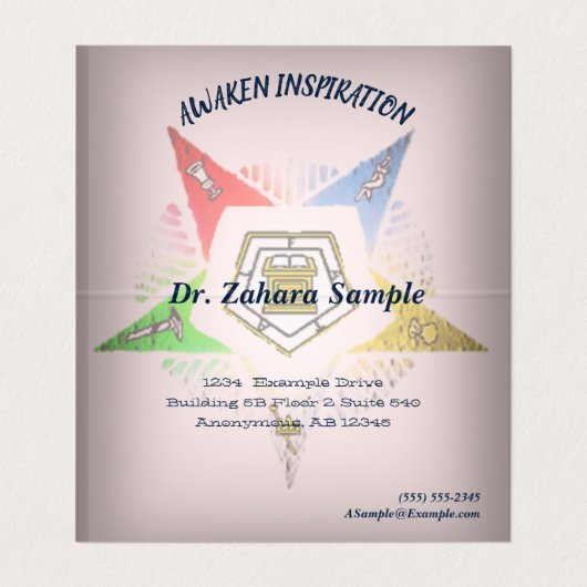 O.E.S VISITENKARTEN (Innenseite Aufgefaltet)