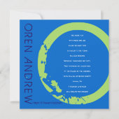 O Einladung zur ersten Sammlung Bar Bat Mitzvah (Vorderseite)