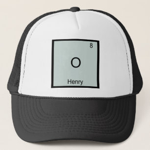 O - Element-Symbol-T - Shirt Henrys lustiger Truckerkappe