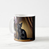 "O Encanto Felino: GCaneca branca clássica, 325 ml Kaffeetasse (Vorderseite Links)