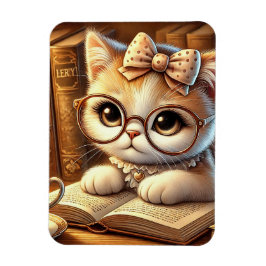 "O Encanto Felino: Guardiões de Mistérios e Carinh Magnet