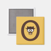 O - Eule Magnet (Vorderseite/Rückseite)