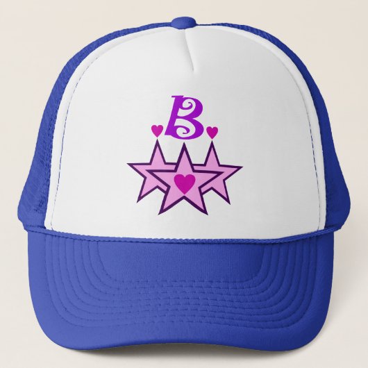 Ō" Fabulous Initial B strucker Hat" ╝ Truckerkappe (Vorderseite)
