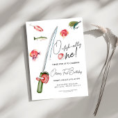 o Fisch allein 1. Geburtstag Einladung