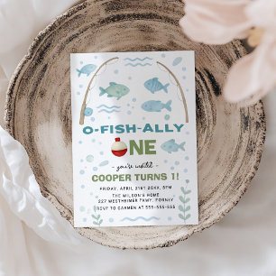 O-Fisch-Ally 1. Geburtstag Einladung