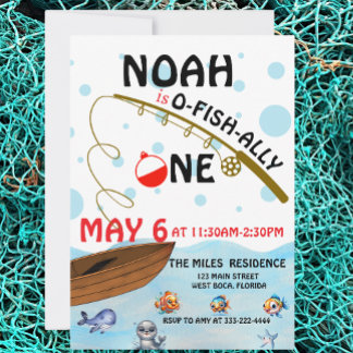O-Fisch-Ally, Little Fisherman, ein Geburtstag Save The Date