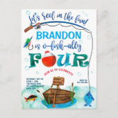 O-Fisch-Ally, Little Fisherman, Fischen 4. Einladungspostkarte (Vorderseite)