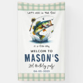 O-Fisch-Ally Two Fishing 2. Geburtstag Banner (Vertikal)