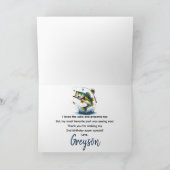 O-Fisch-Ally Two Fishing 2. Geburtstag Dankeskarte (Innenseite)