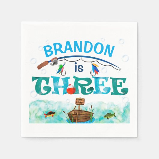 O-Fisch auf dem 3. Party Serviette (Vorderseite)