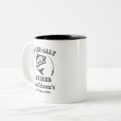 O-Fisch-Fanatiker-Geschenk für den Hasen-Fischfang Zweifarbige Tasse (Vorderseite Links)