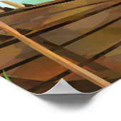 O-Fisch-Geburtstags-Begrüßungszeichen Poster (Ecke)