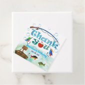 O-Fisch, Gone Fishing, Little Fisherman Party Geschenkanhänger (Beispiel)