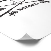 O-fisch-lich Ruhestand Rentner-Angler-Geschenk Poster (Ecke)