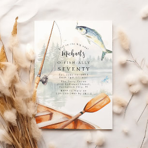O-Fisch-Party: Fischfang-Themenparty zum 70. Gebur Einladung