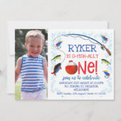 O-Fisch-Verbündeter eine Geburtstagseinladung Einladung (Vorderseite)