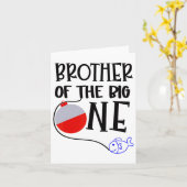 O-Fisch-verwandter Bruder des Big One Birthday Bo Karte (Gelbe Blume)