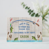 O-Fischal danken Ihnen zu kardieren Dankeskarte (Stehend Vorderseite)