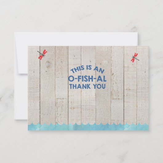 O-Fischal danken Ihnen zu kardieren Dankeskarte (Rückseite)
