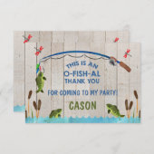 O-Fischal danken Ihnen zu kardieren Dankeskarte (Vorne/Hinten)