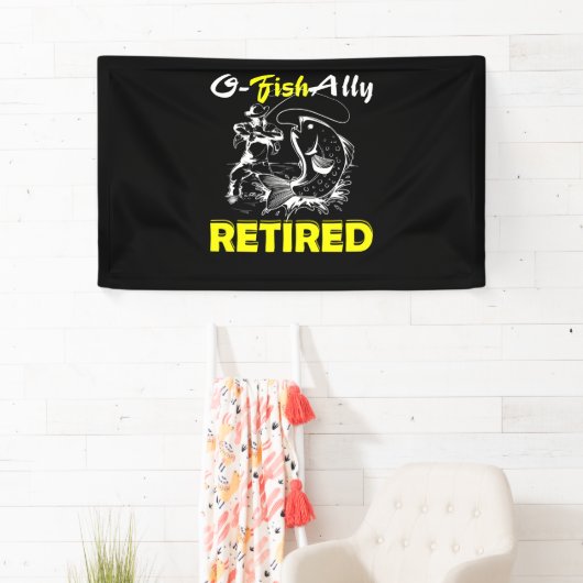 O Fischallläufer Ruhestandsfischerei Banner (Insitu)