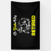 O Fischallläufer Ruhestandsfischerei Banner (Vertikal)