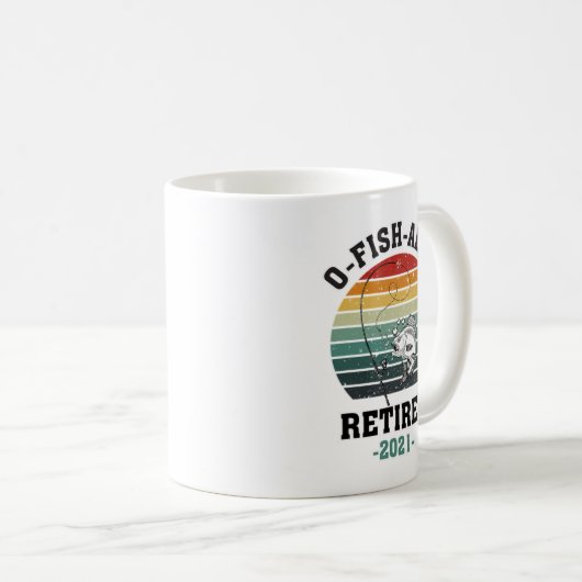 O Fischallzu müde 2021 Fischfang Lover Kaffeetasse (VorderseiteRechts)