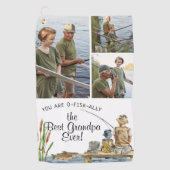 O-Fish-Ally Best Opa | 3 Foto Handtuch (Vorderseite)