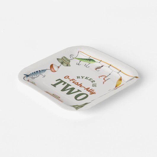 O-Fish-Ally Birthday Paper Plate Pappteller (Gewinkelt)