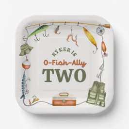 O-Fish-Ally Birthday Paper Plate Pappteller