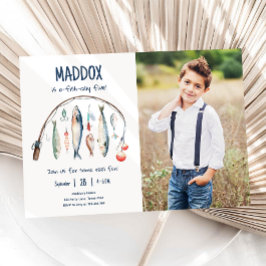 O-Fish-Ally der große blaue Junge zum Geburtstag Einladung